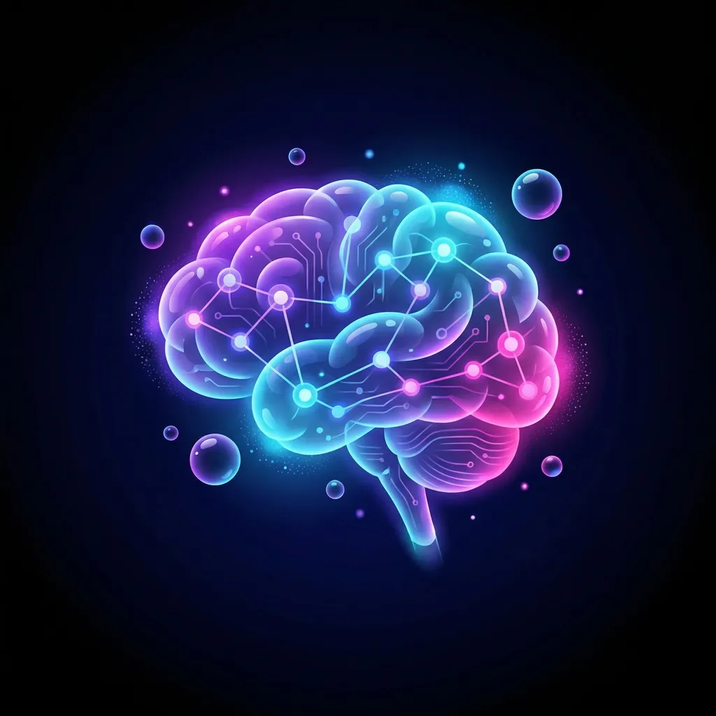 Bubbly Brain AI illustration